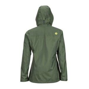 MARMOT WOMEN'S PRECIP RAIN WINDBREAKER  JACKET PACKABLE CROCODILE GREEN XS